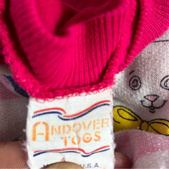 Andover Togs girls cat sweatpants outfit. Sz 4 - Picture 7 of 7